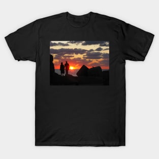 Sunset in the port of Jaffa, Israel T-Shirt